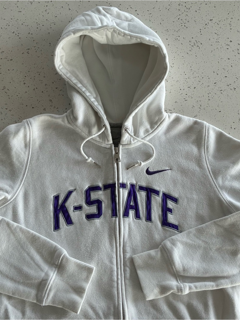 000 - KANSAS STATE UNIVERSITY KSU WILDCATS NIKE ZIP UP HOODIE